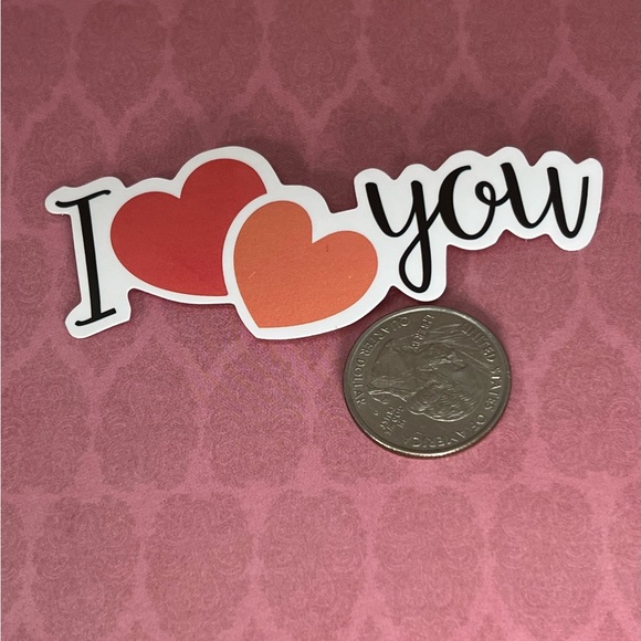 I Heart You Cute Lovey Sweetheart Love You Valentines Sweet Sticker - Picture 4 of 4